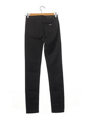 Pantalon slim noir DENIM STUDIO pour femme seconde vue