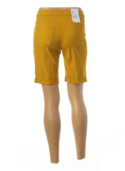 Bermuda jaune EAST DRIVE femme