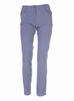 Pantalon droit bleu PLATINE COLLECTION pour femme