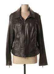 Veste simili cuir noir 3322 pour femme seconde vue