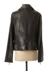 Veste simili cuir noir 3322 pour femme seconde vue