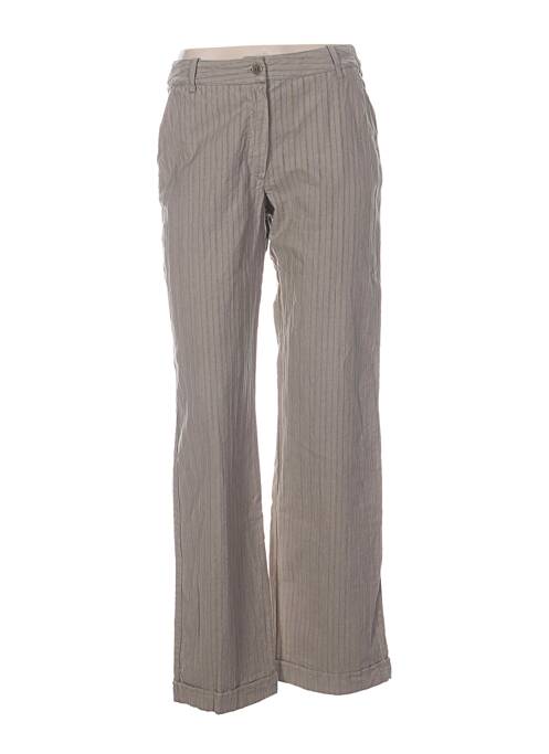 Pantalon droit beige TERRE & MER pour femme