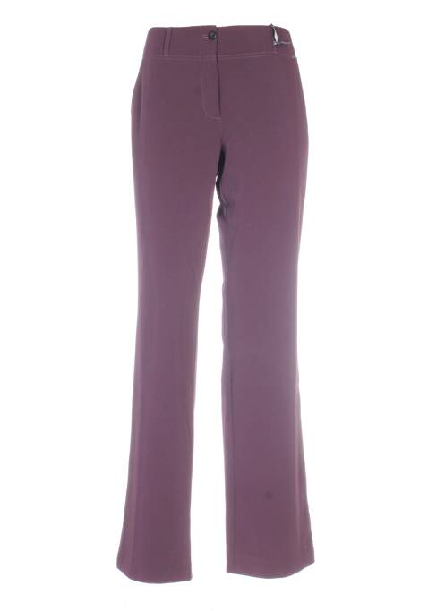 Pantalon droit violet RIVIERES DE LUNE pour femme