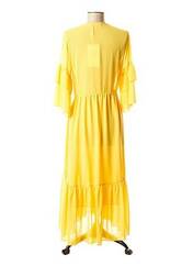 Robe longue jaune CRISTINA BARROS pour femme seconde vue