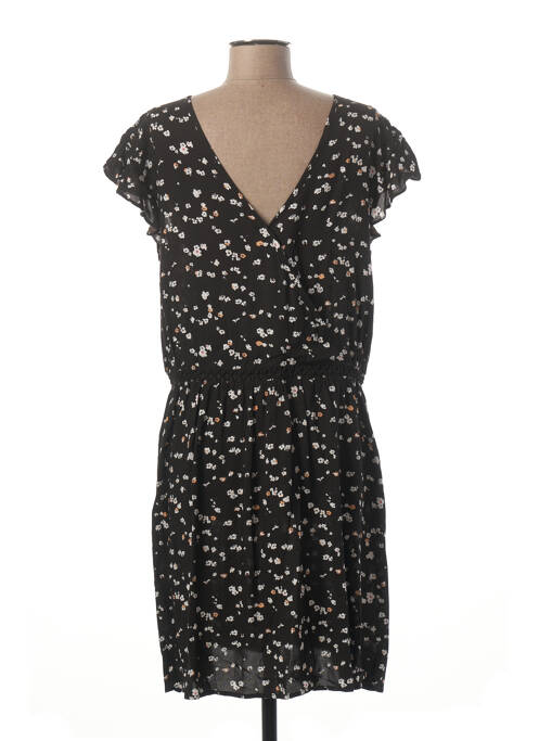 Robe mi-longue noir ICHI pour femme