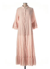 Robe longue rose RAFFAELA D'ANGELO pour femme seconde vue