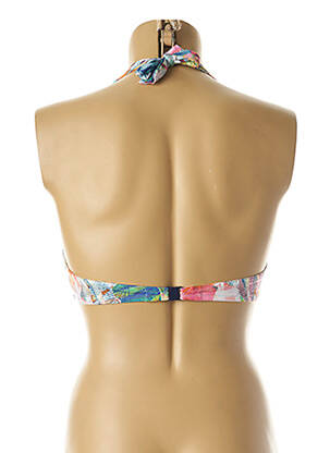 Haut de maillot de bain fermeture liens à nouer haut triangles bleu LIDEA femme