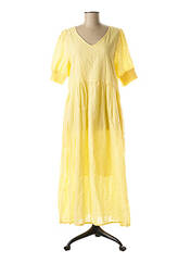 Robe longue jaune KAFFE pour femme seconde vue