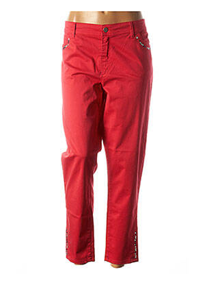 Pantalon droit rouge COWEST pour femme