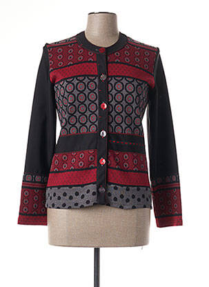 Veste casual col rond noir GUY DUBOUIS femme