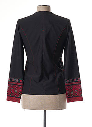 Veste casual col rond noir GUY DUBOUIS femme