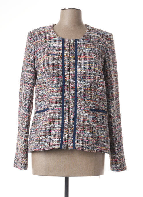 Veste casual col rond beige GUY DUBOUIS femme