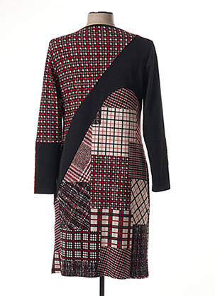 Robe mi-longue manches longues manches longues noir MERI & ESCA femme