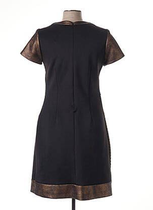 Robe mi-longue manches courtes manches courtes noir MERI & ESCA femme