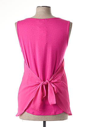 Top stretch sans manche rose MERI & ESCA femme