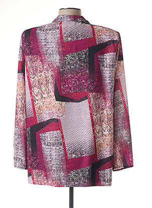 Chemisier coupe droite manches longues violet GUY DUBOUIS femme