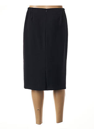 Jupe mi-longue coupe droite noir GUY DUBOUIS femme