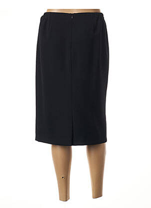 Jupe mi-longue coupe droite noir GUY DUBOUIS femme