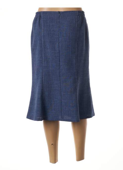Jupe mi-longue bleu GUY DUBOUIS pour femme