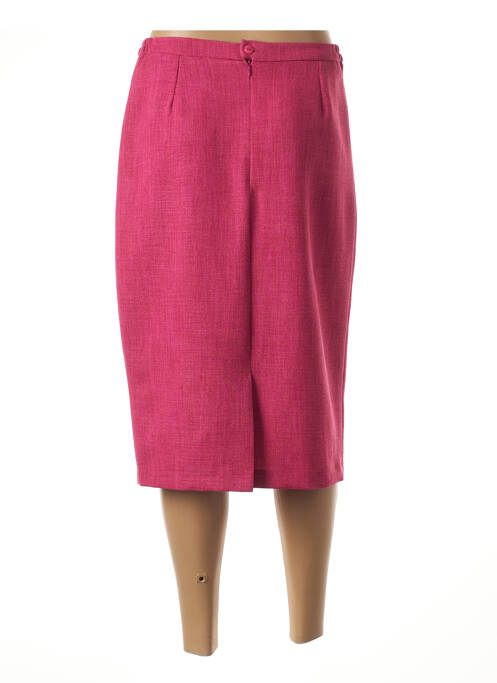 Jupe mi-longue rose GUY DUBOUIS pour femme