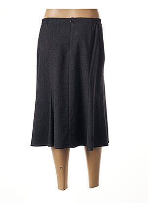 Jupe mi-longue coupe évasée noir GUY DUBOUIS femme