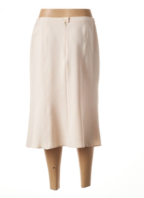 Jupe mi-longue beige FRANCE RIVOIRE pour femme