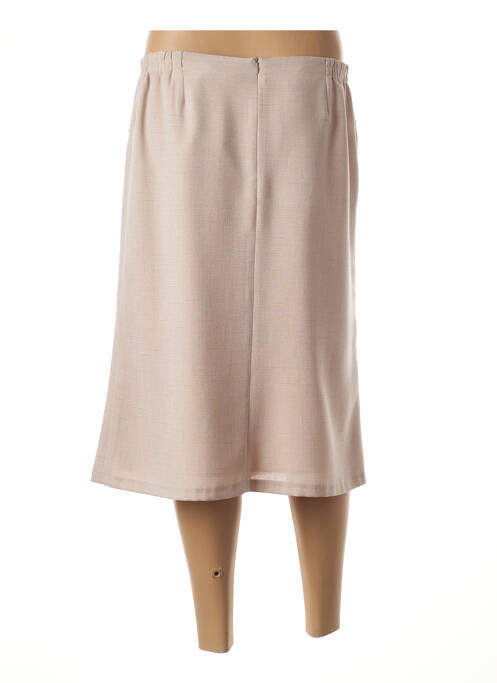 Jupe mi-longue beige GUY DUBOUIS pour femme