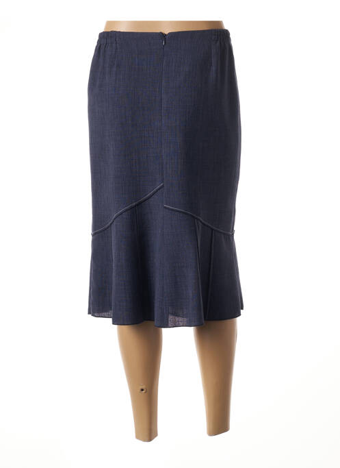 Jupe mi-longue bleu GUY DUBOUIS pour femme