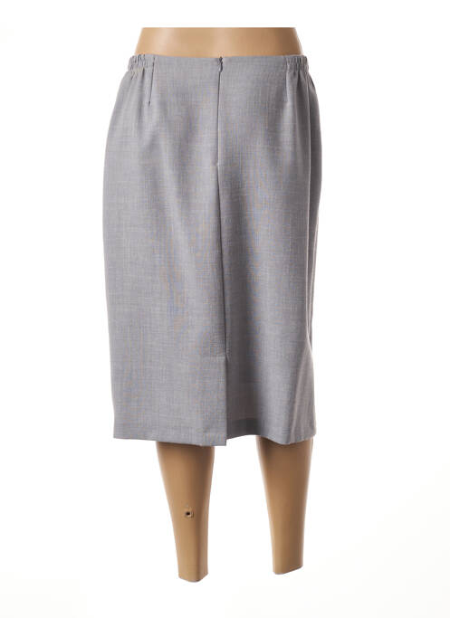 Jupe mi-longue gris GUY DUBOUIS pour femme