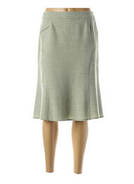 Jupe mi-longue taille normale vert FRANCE RIVOIRE femme