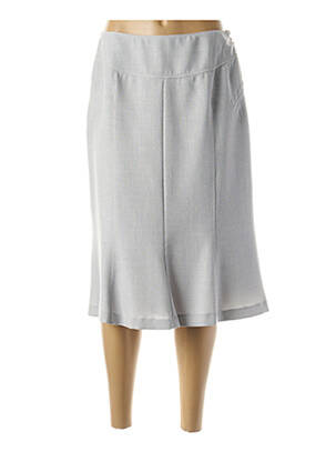 Jupe mi-longue taille normale gris FRANCE RIVOIRE femme