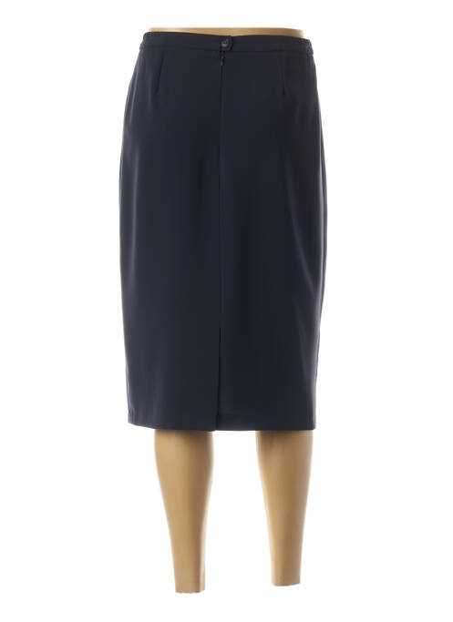 Jupe mi-longue bleu GUY DUBOUIS pour femme