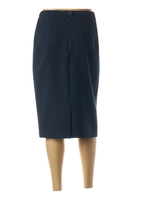 Jupe mi-longue bleu GUY DUBOUIS pour femme