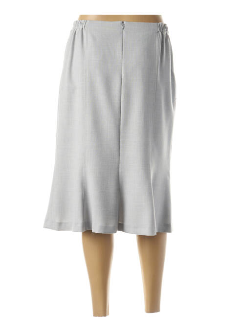 Jupe mi-longue gris FRANCE RIVOIRE pour femme