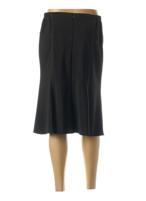 Jupe mi-longue noir IMPULSION pour femme
