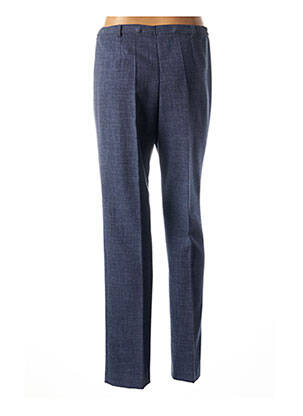 Pantalon droit stretch taille normale bleu FRANCE RIVOIRE femme