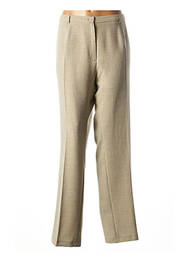 Pantalon droit stretch taille normale vert GUY DUBOUIS femme