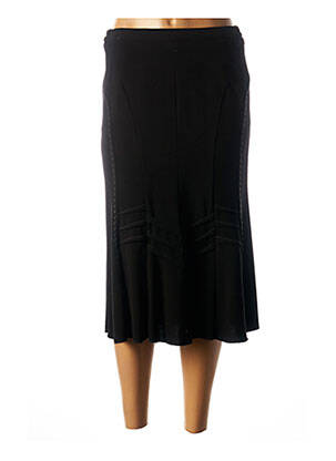 Jupe longue fermeture zippée au dos noir FRANCE RIVOIRE femme