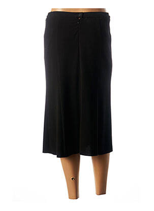 Jupe longue fermeture zippée au dos noir FRANCE RIVOIRE femme
