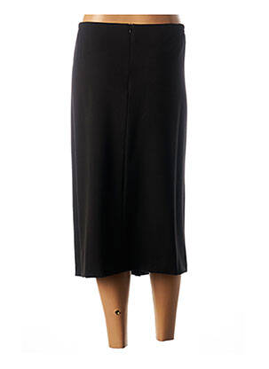 Jupe mi-longue coupe droite noir GUY DUBOUIS femme