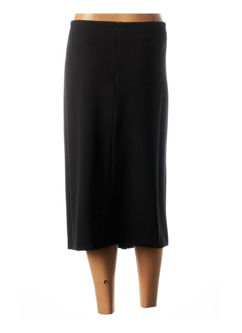 Jupe mi-longue coupe droite noir FRANCE RIVOIRE femme
