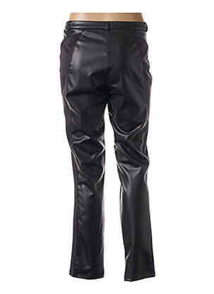 Pantalon droit fermeture zippée sous rabat boutonné taille normale noir MERI & ESCA femme