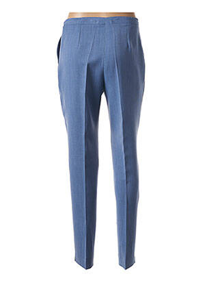 Pantalon droit taille élastique taille normale bleu FRANCE RIVOIRE femme
