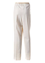 Pantalon droit blanc FRANCE RIVOIRE pour femme seconde vue