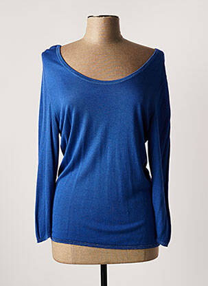 T-shirt bleu EVALINKA pour femme