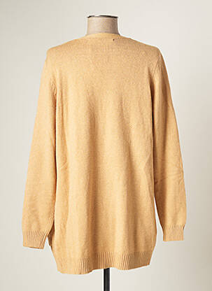Gilet manches longues resserrée sur le bas beige ONLY femme
