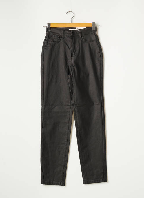 Pantalon droit stretch taille haute noir ONLY femme
