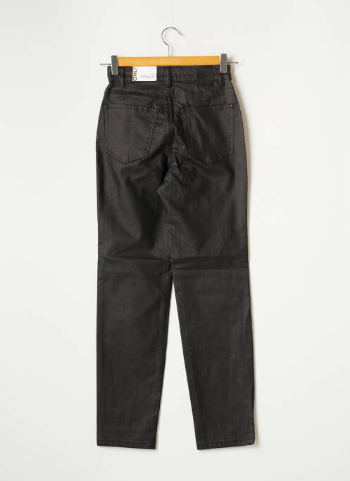 Pantalon droit stretch taille haute noir ONLY femme