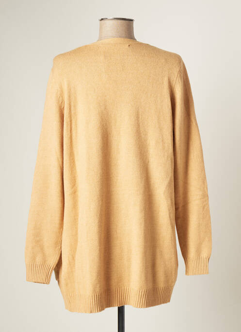 Gilet manches longues beige ONLY pour femme