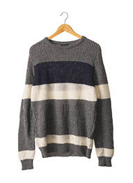 Pull stretch manches longues gris BALIBARIS X A.M. homme